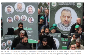 killing of deputy leader of Hamas in Lebanon